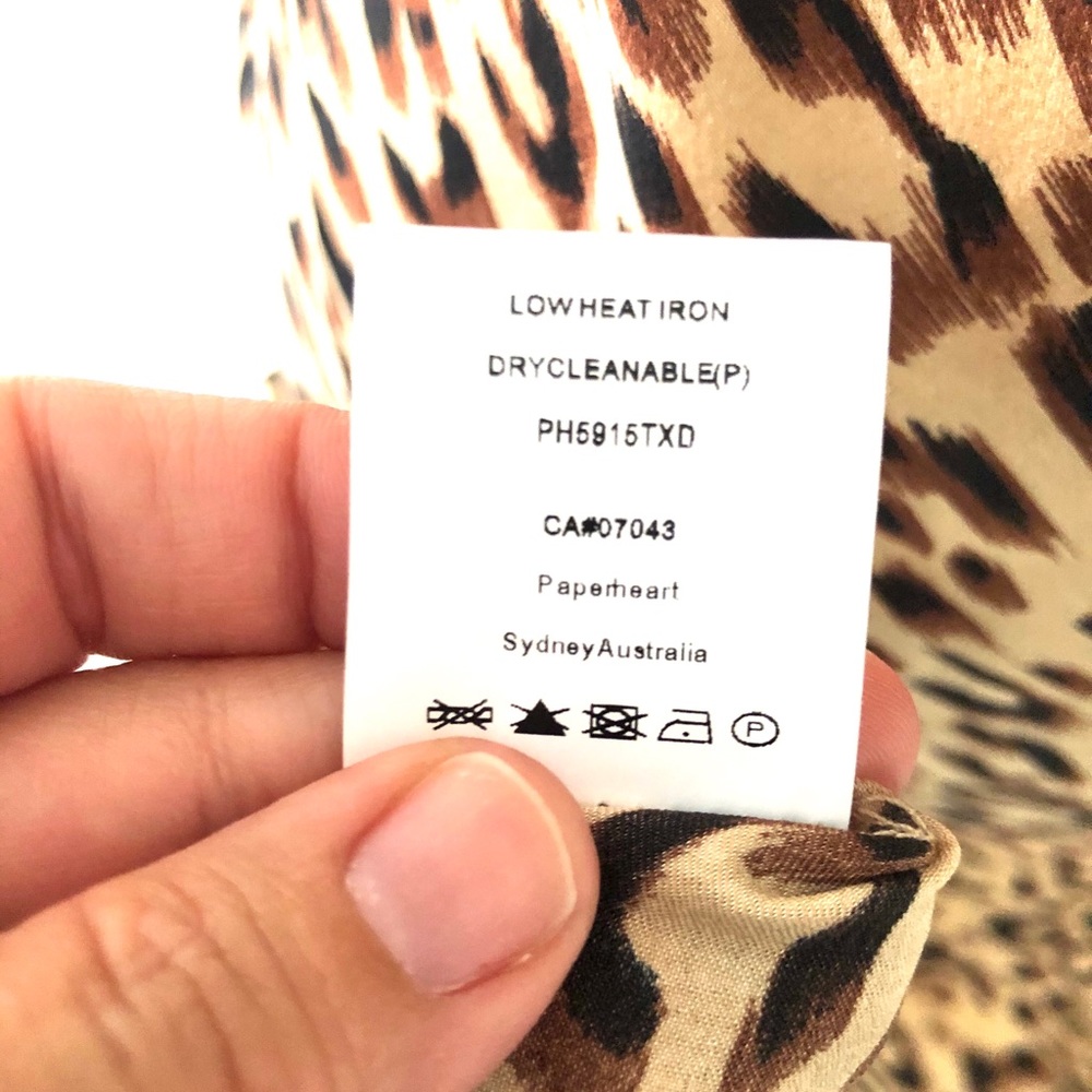 ❌SOLD ❌ Paper Heart Leopard Print Slip Dreas - Picture 8 of 8